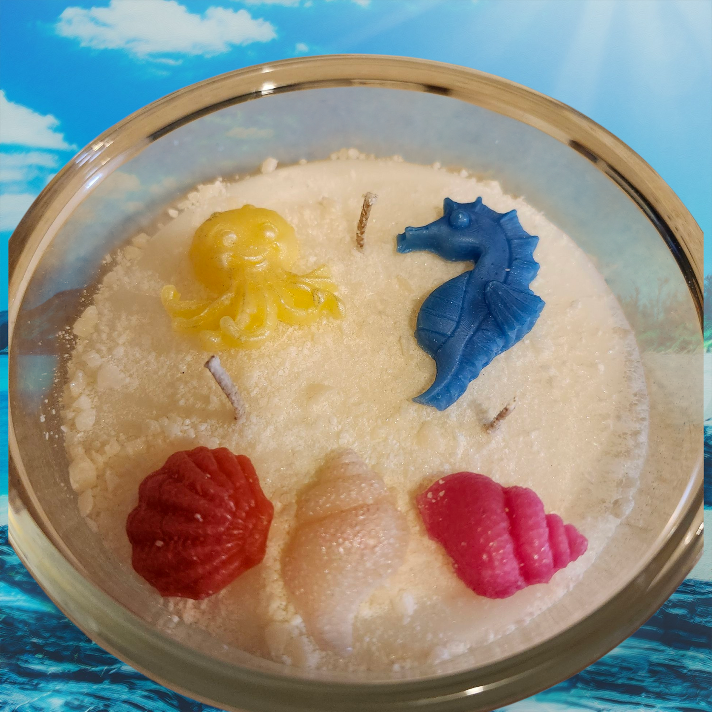 Coconut Beach Desert Candle