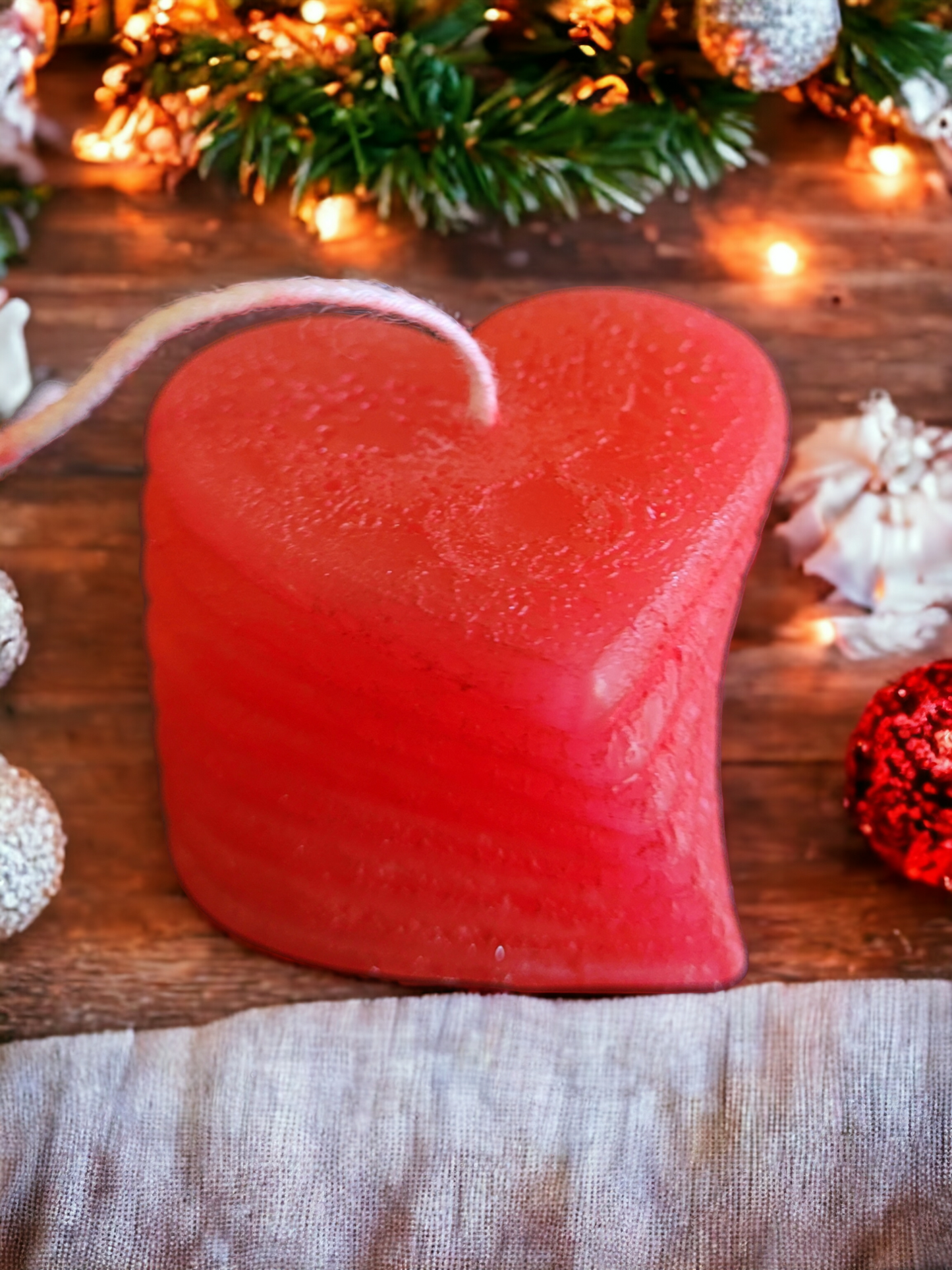 3D Heart Decor Candle