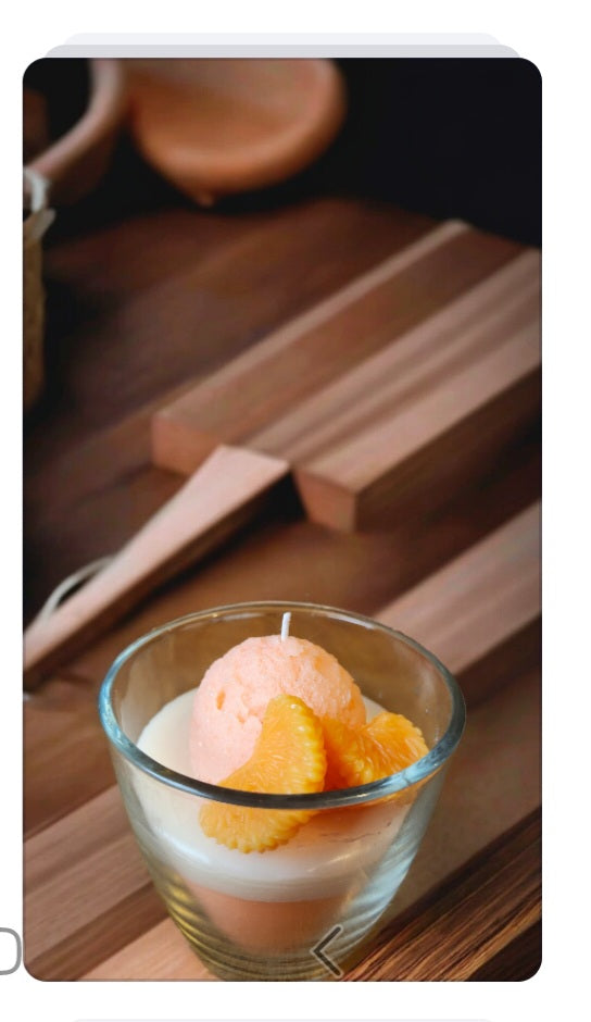 'NEW' Orange Creamsicle Desert Candle