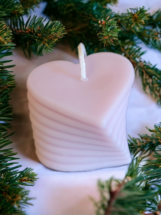 3D Heart Decor Candle