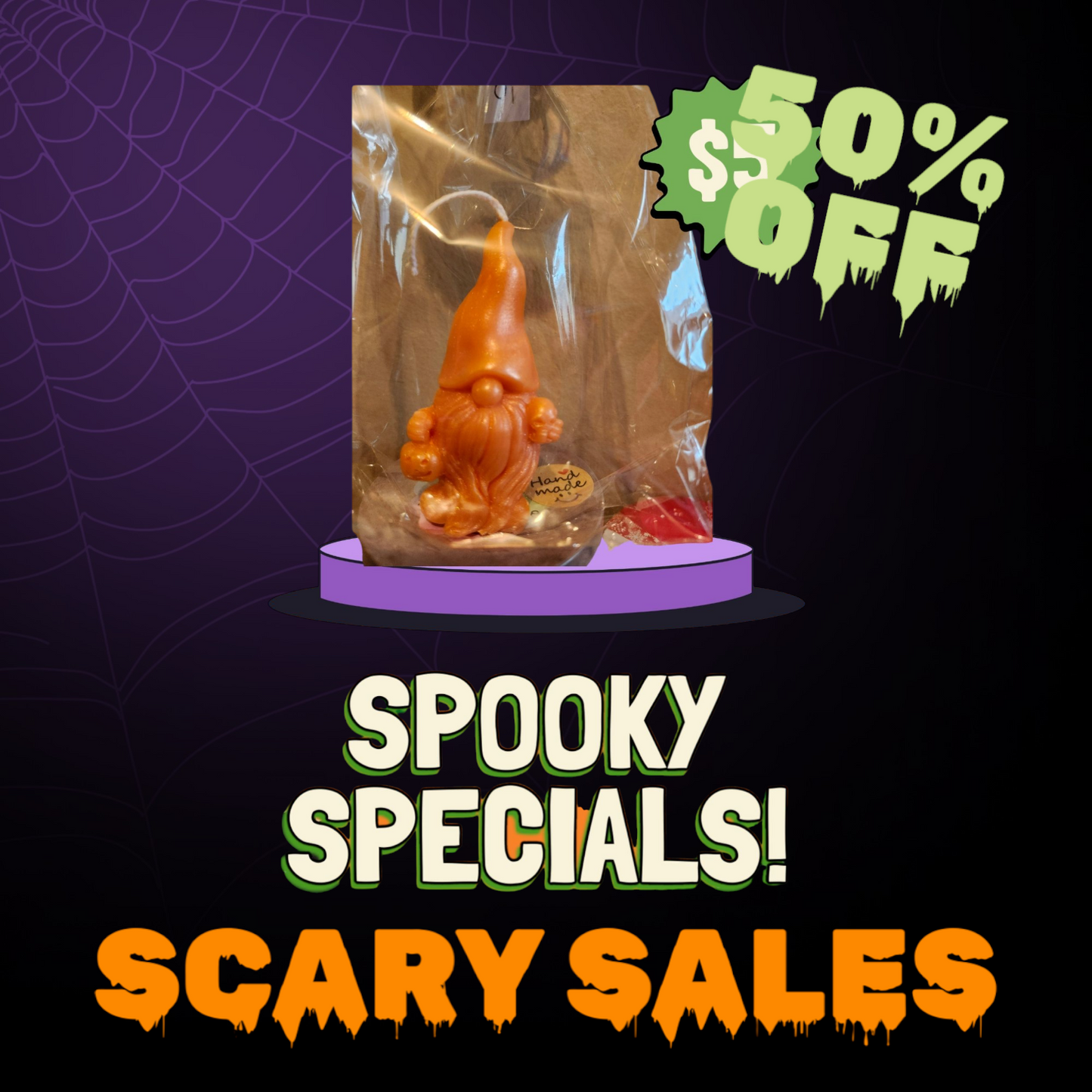 'NEW' Gnome Decor Candle